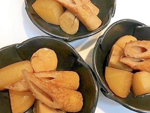 じっくり煮込んだ☆大根と里芋と竹輪のたまり醤油煮